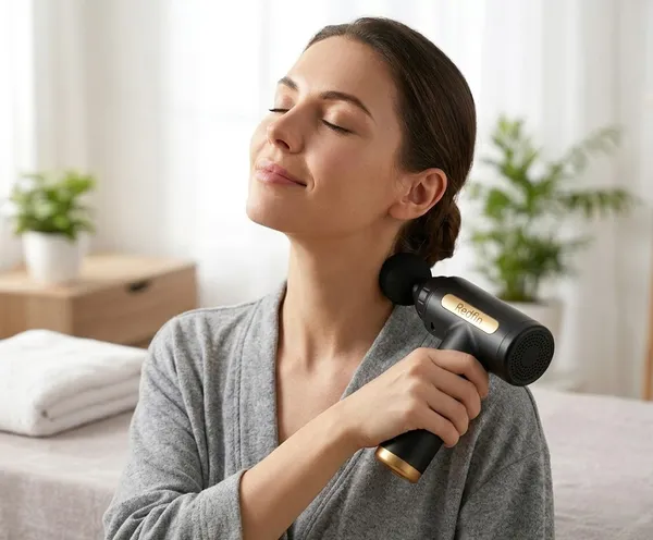 Massageador Redfin Pro com 4 cabeças intercambiáveis